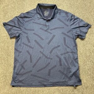 Nike Mens Dri-Fit Vapor Line Jacquard Golf Polo Medium Blue DH3863-451